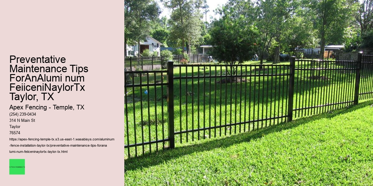 Preventative Maintenance Tips ForAnAlumi num FeiiceniNaylorTx Taylor, TX